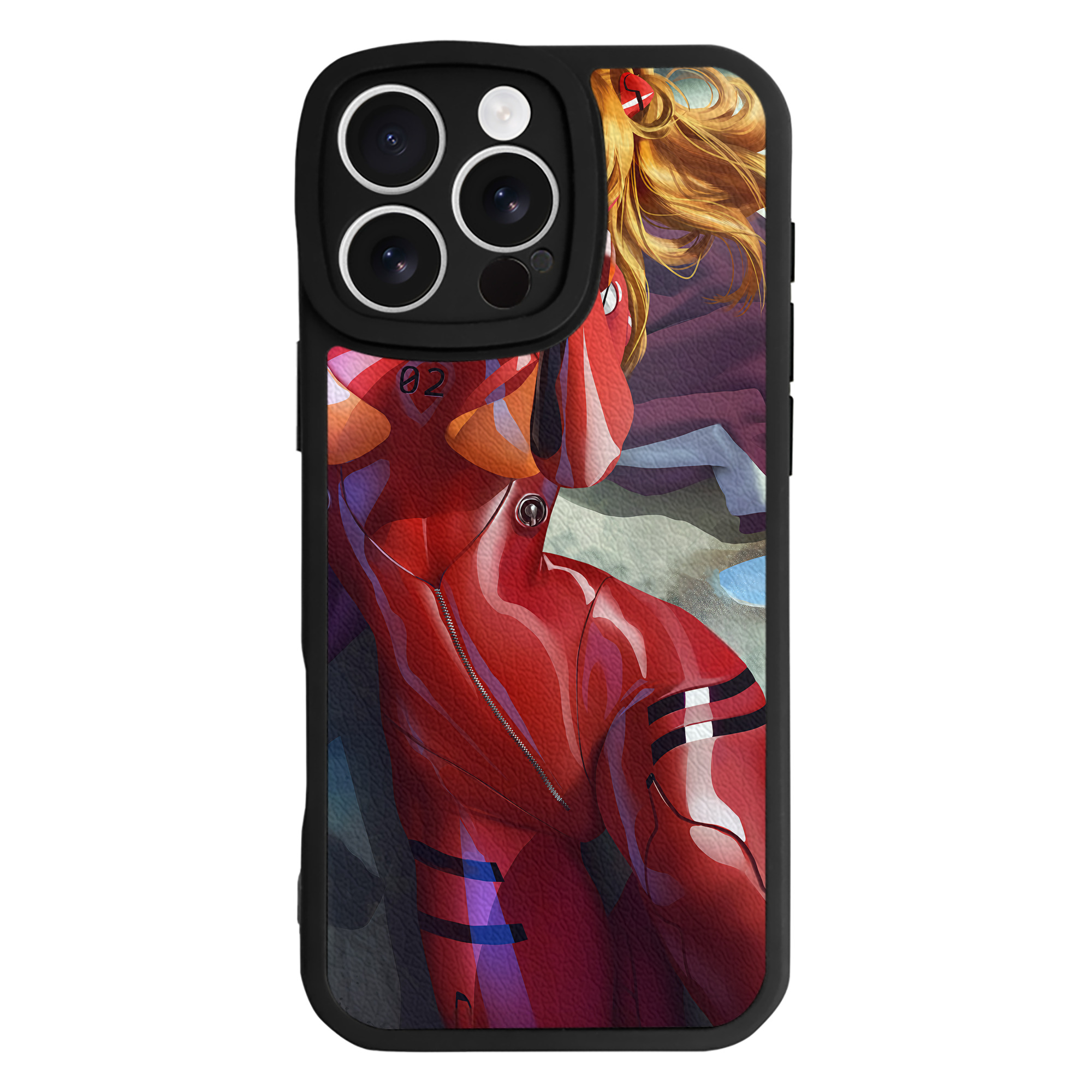 （画像用） EVA 新世紀エヴァンゲリオン 【iPhone 16シリーズ対応】シリコンスマホケース（レザー調） 材質：シリコン